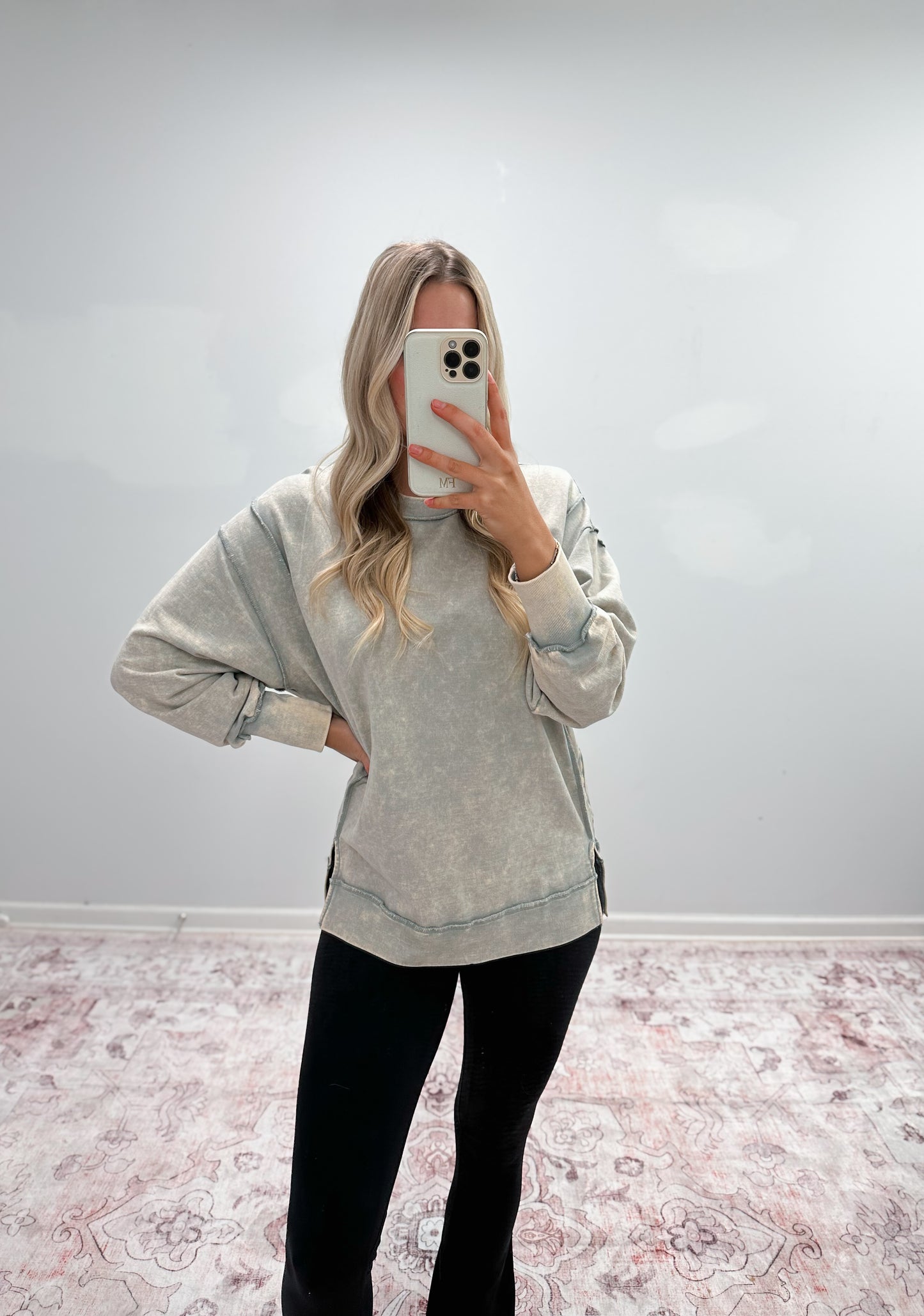 Exposed Seam Sweatshirt