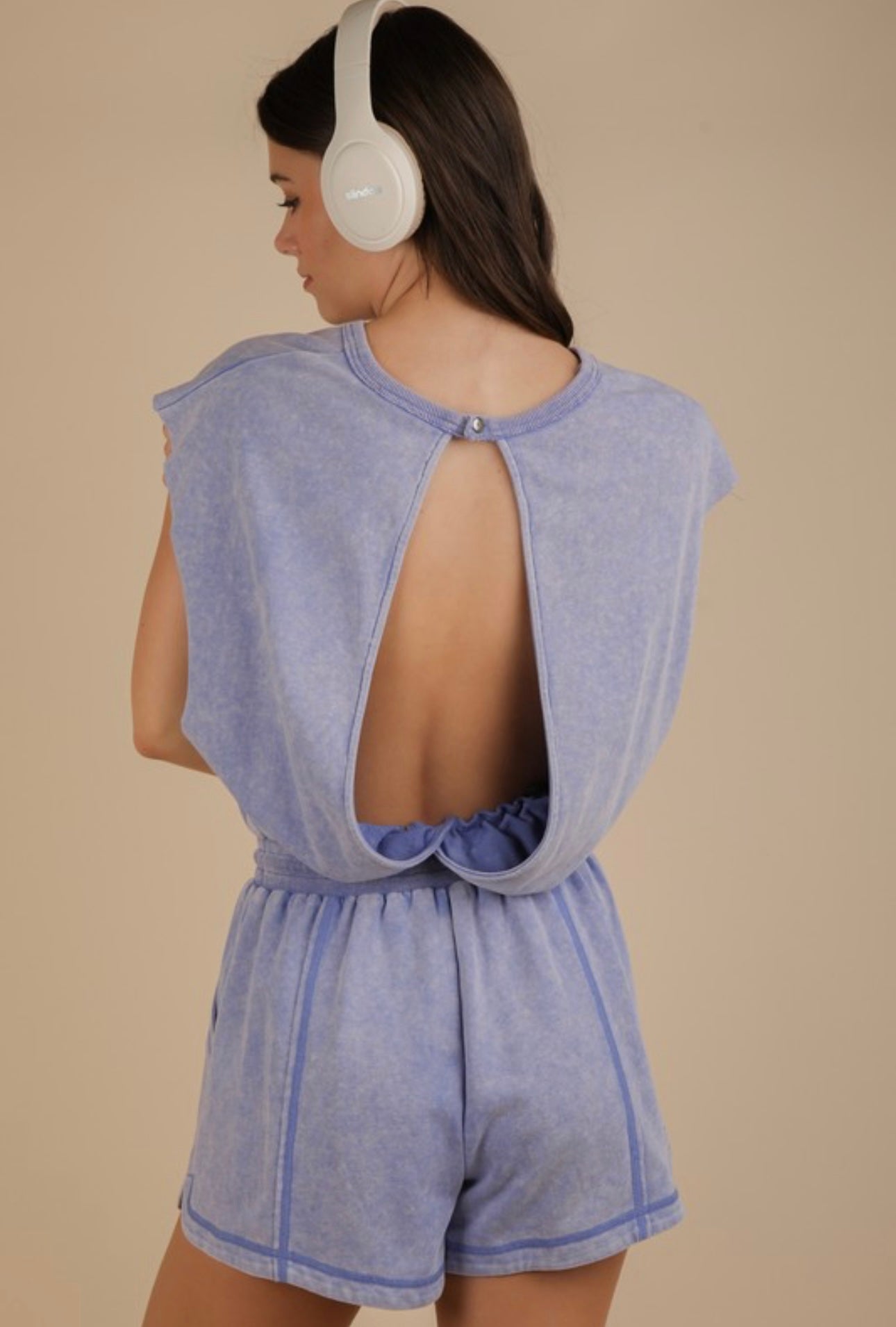 Acid Wash Romper
