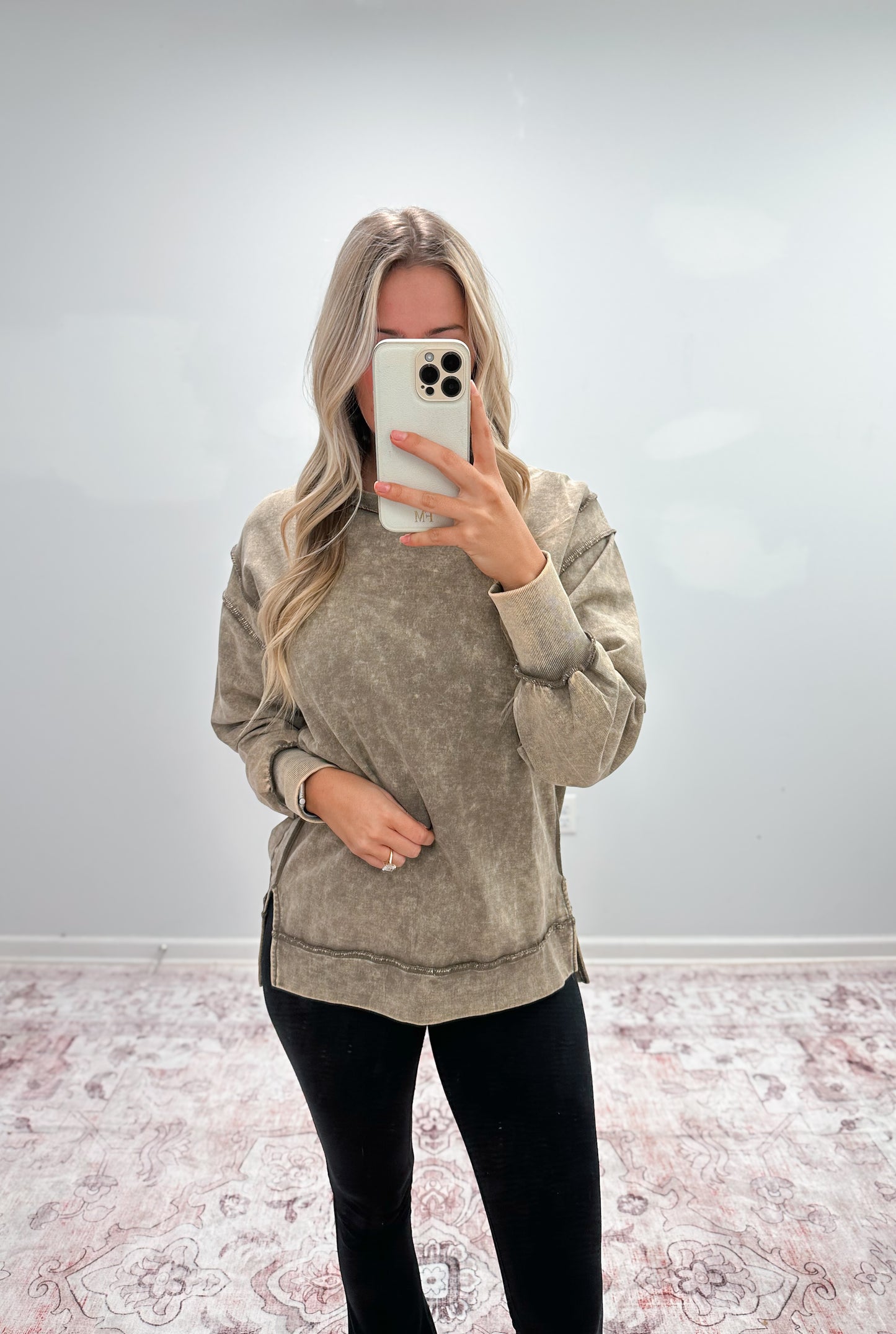 Exposed Seam Sweatshirt