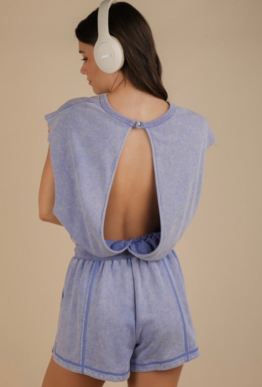 Acid Wash Romper