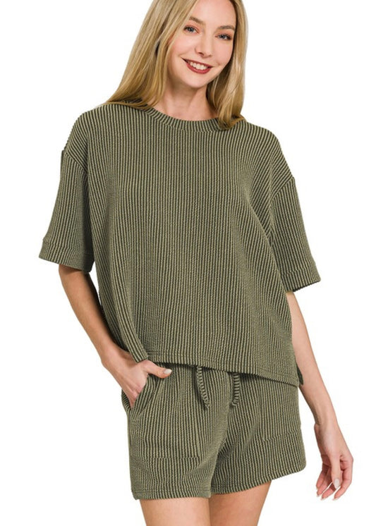 Ribbed Two Piece Set